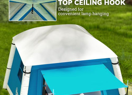 Outsunny Inflatable Camping Tent, Easy Setup 2 Man Tent