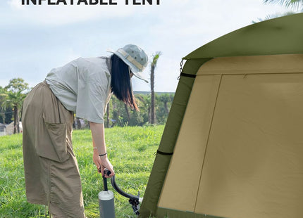 Outsunny Inflatable Camping Tent, Easy Setup 2 Man Tent