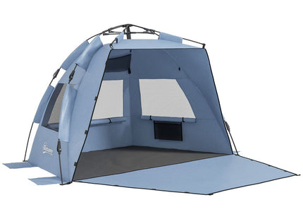 Outsunny Pop Up Beach Tent for 2-3 Person with Carry Bag, UPF15+