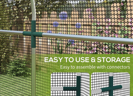 Outsunny Fruit Cage, Plant Protection Tent, 1.2x2.4x1.9m