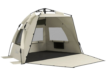 Outsunny Pop Up Beach Tent for 2-3 Person with Carry Bag, UPF15+