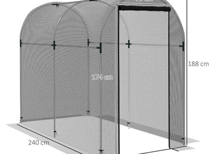 Outsunny Fruit Cage, Plant Protection Tent, 1.2x2.4x1.9m