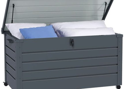 Outsunny 331L Outdoor Storage Box Waterproof with Wheels and Lock